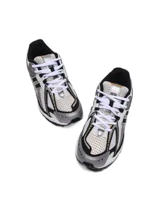 Dopamine Shielder Minimalist Silver Color Retro Training Shoes, High-Tech Rationalism in Overloaded Colors Era, Cool and Advanced Technology, Athletic Shoes