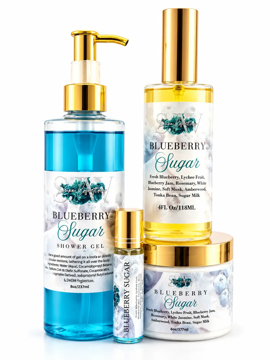 SJW Luxe Collections - Blueberry Sugar Bundle Skincare