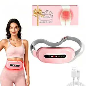 Wireless Waist Warmer Belt for Women -Smart Uterus Warmer Belt,  Cordless Heating Pad, Electric Waist Belt, Waist-Vibrating Abdominal Massager