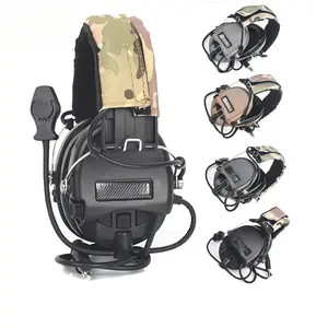 MSA Tactical Headphones Sordin Outdoor Hunting Communication Headset 7.0 NATO Plug NO Noise Canceling CS Game Earphnoe