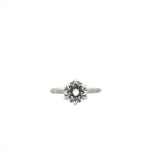 The Bow Engagement Ring With 3.00 Carat Round Brilliant Lab Grown Center Stone