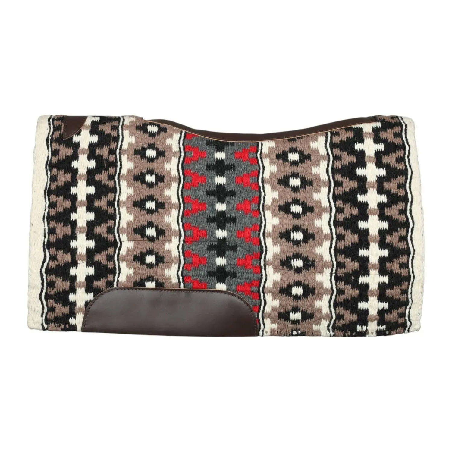 Western Double Weave Saddle Pad with Felt Bottom & Blanket Top | 34x38”