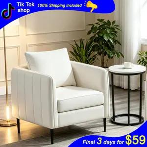 Cozy Accent Chair,Modern Single Sofa Chair Velvet Fabric Upholstered Chair Armchair for Living Room,Upholstered Reading Reception Chairs for Living Room Bedroom Waiting Room