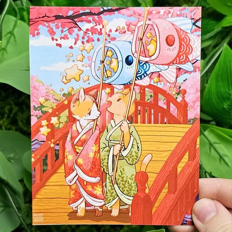 Kimono Cats Mini Print Kimono Cats Mini Print