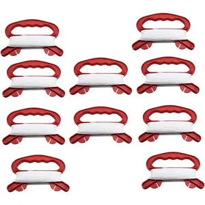 Pack of 10 Mini Kite Reel Winder Grip Line Board Red with 30m String for Beginner Tiny Kites