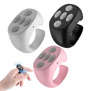 Christmas Gift Remote Control for TikTok,Fingertip Wireless Bluetooth Scrolling Ring Scroller Page Turner, Music Control,Selfie and Recording Video Remote, , for iPad,iPhone