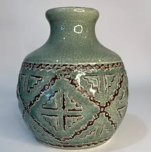 Green vase