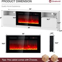 White & Black - 80 Inch