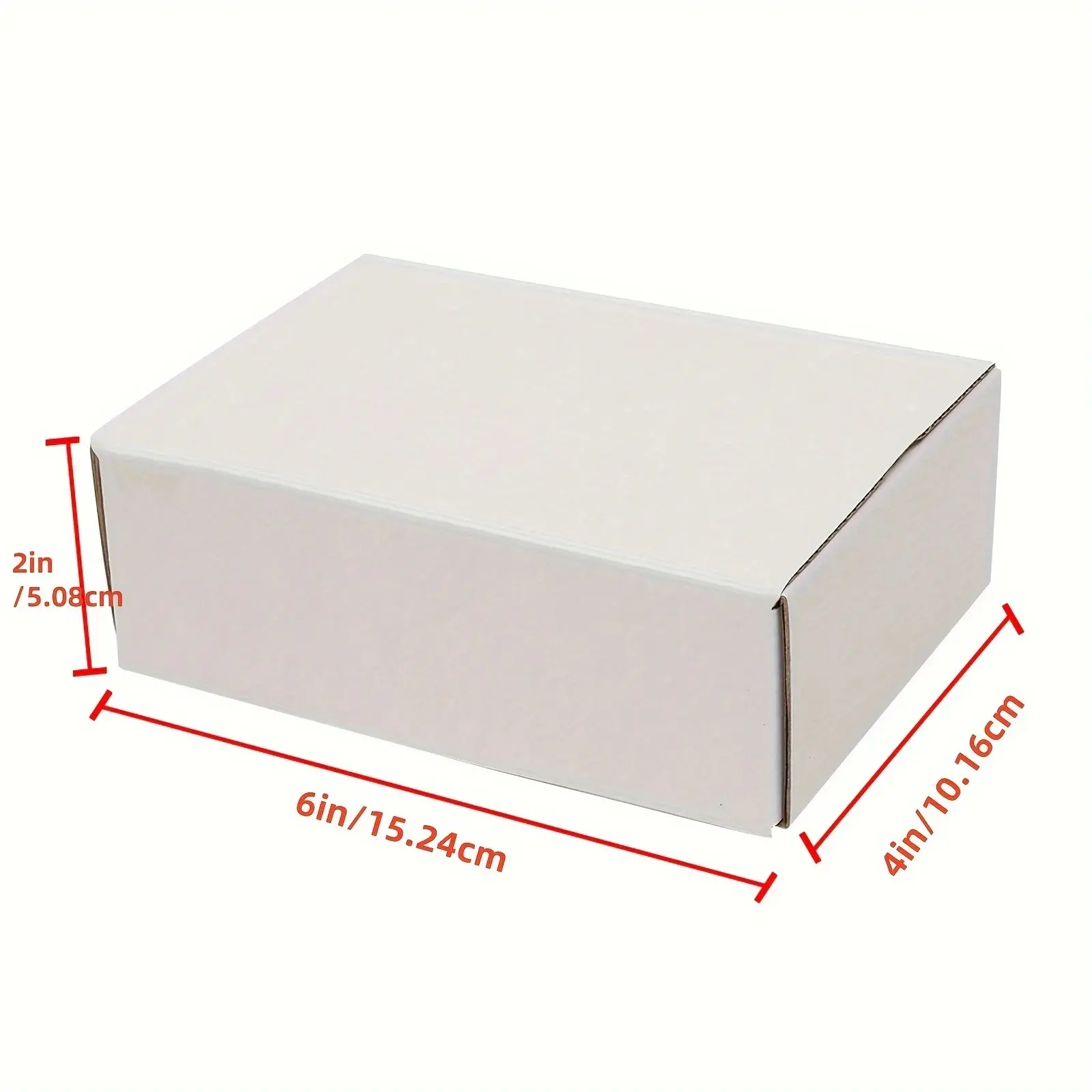 White Corrugated Mailer Boxes 6x4x2 Inch 50 Pack, Small Shipping Boxes for Packaging & Small Business