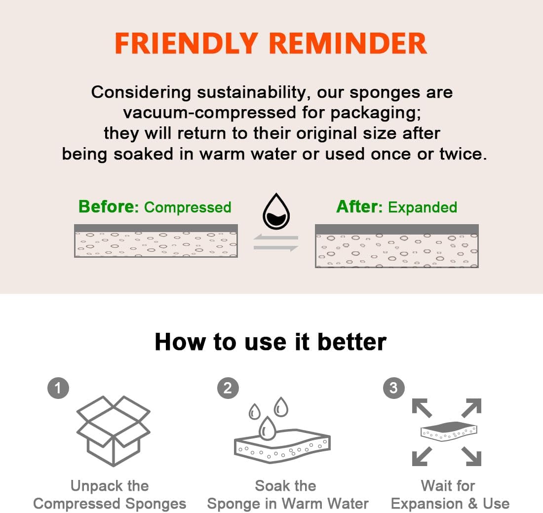 Non Scratch Scrub Sponge, 24Count, Sponges for Dishes, Sponges Kitchen, Cleaning Sponge, Cleans Fast Without Scratching, Stands Up to Stuck-on Grime, Cleaning Power for Everyday Jobs Household Pad Absorbent Organiser Set Soap Wall