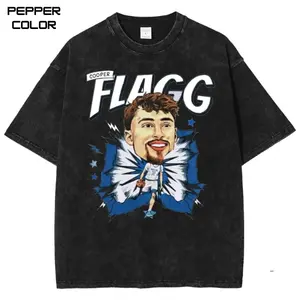 Cooper Flagg Cartoon Style  Graphic Tee, Vintage Basketball Shirt, Game Day Shirt, Unisex Streetwear Tee, cotton crewneck shirt,Trending, All Size, Gift Basketball fans