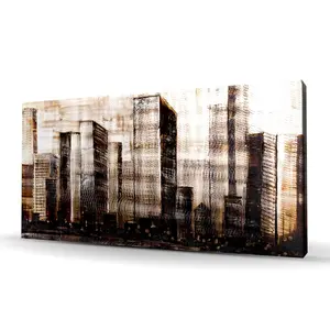 212 MAIN 24x48 in. Artistic Urban Building Print Artwork, High-Def Urban Art, Home Decor for Living Room to Boost Room Aesthetic (Home Supplies)
