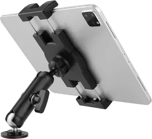 Heavy Duty Drill Base Tablet Holder for ,Tablet Mount for ,Commercial ,Dashboard,Boat and Wall Compatible with 4"-12.9" iPad Pro/Mini/Galaxy Tab//Phones,Large Case Friendly