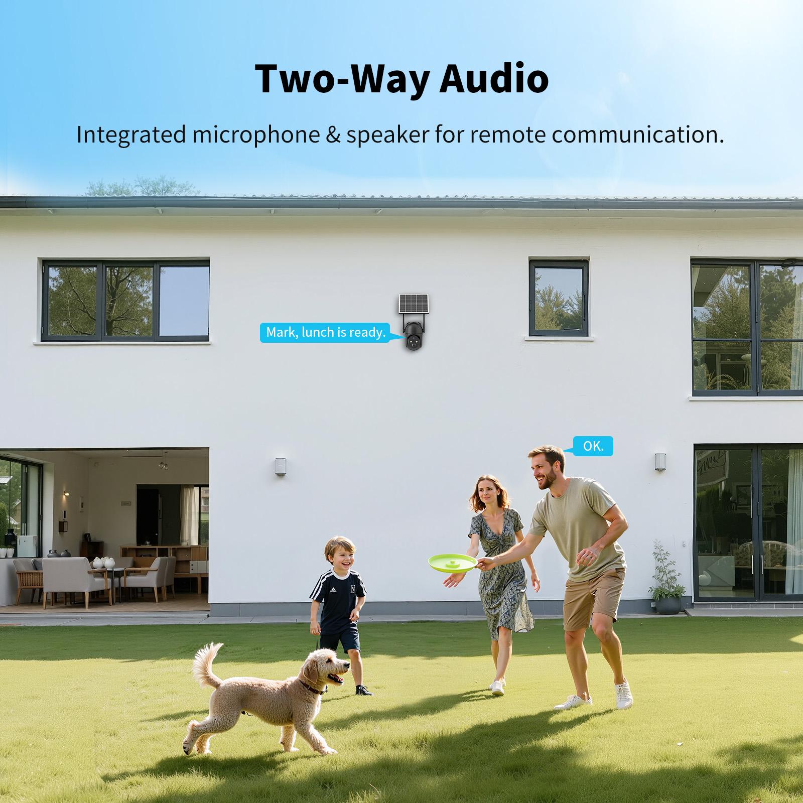 4G LTE Cellular Solar Surveillance Black Security Camera – 2K HD Video 360° View,NoWiFi, Remote APP Controlled,WaterProof,MotionActivated, NightVision, 4GData Card Included (Data refill is required for Unlimited 4G data usage) Connection