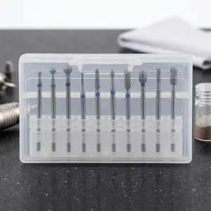 Professional Electric Nail Drill Kit 10PCS: High Precision Ceramic Bits, Gel polish Manicure Repair Tools, Multipurpose A/b/C/D Nail Art Accessories, Quick Change Drill Heads for Filing & Polishing, Durable Salon Nail Care Device