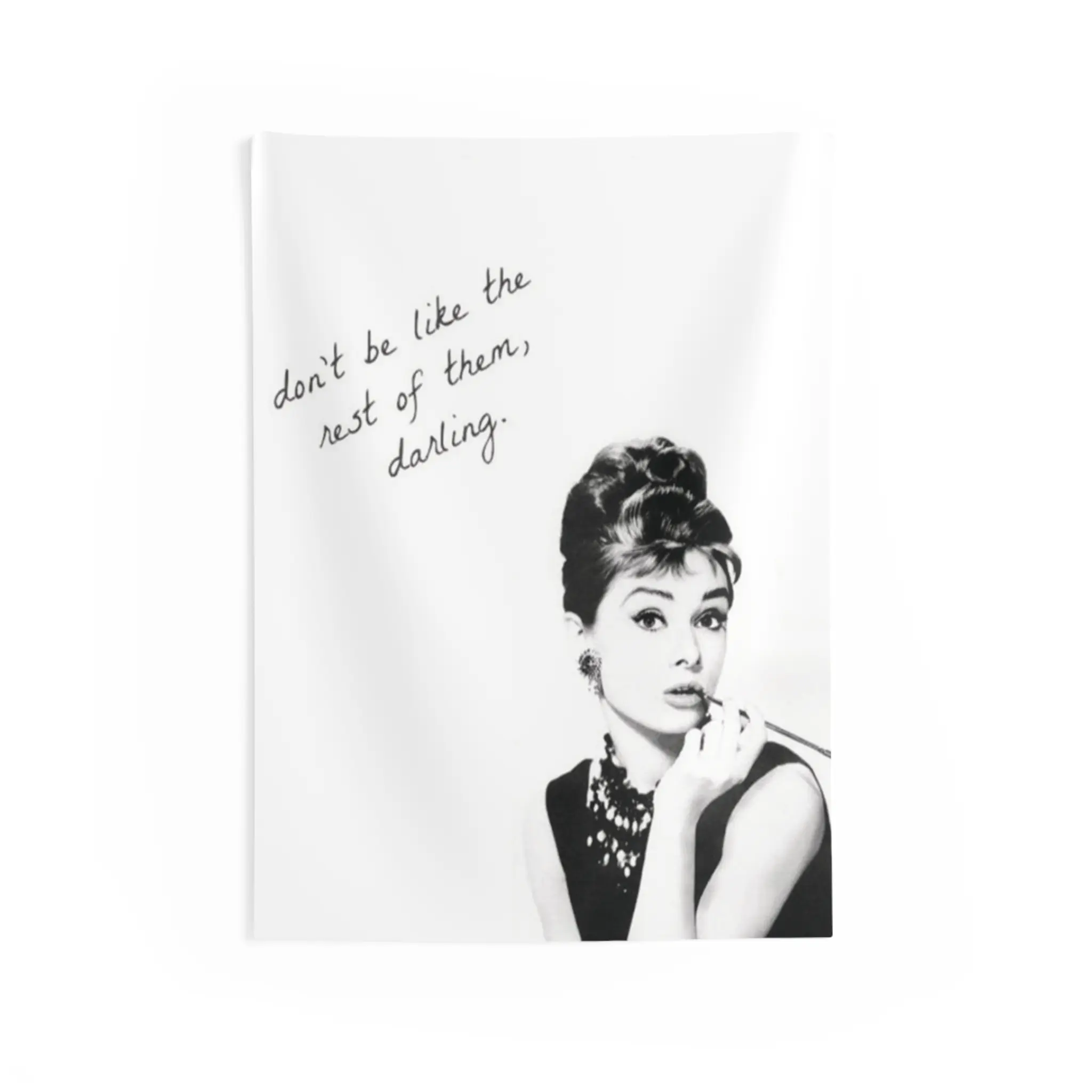 Audrey Hepburn Poster, B&W Aesthetic Poster, Luxury Wall Print