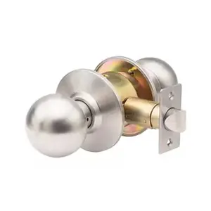 DL-SVB Series Trans-Atlantic Grade 2 Commercial Cylindrical Knob - Reversible Zinc Diecast Door Hardware with Interchangeable Core, Keyway, and Cylinder Latch