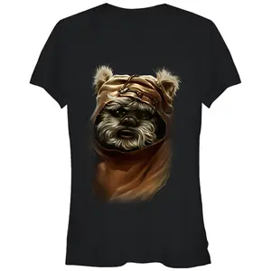 Junior's Star Wars The Ewok Named Wicket Profile Picture T-Shirt