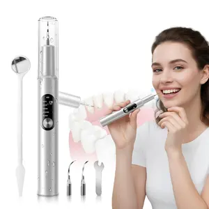 ONENIGHT Plaque Remover for Teeth, Tartar Remover for Teeth, Dental Calculus Remover, Teeth Cleaning Kit 5 Speed Modes with 2 Replaceable Heads, with LED Light