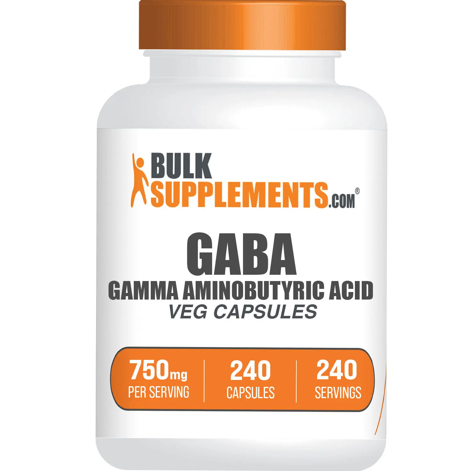 BulkSupplements - GABA Gamma Aminobutyric Acid Veg Capsules - Anti-Inflammatory - Improve Sleep Quality - Muscle Relaxation - 240 Capsules - 750mg per Serving BulkSupplements - GABA Gamma Aminobutyric Acid Veg Capsules - Anti-Inflammatory - Improve Sleep Quality - Muscle Relaxation - 240 Capsules - 750mg per Serving