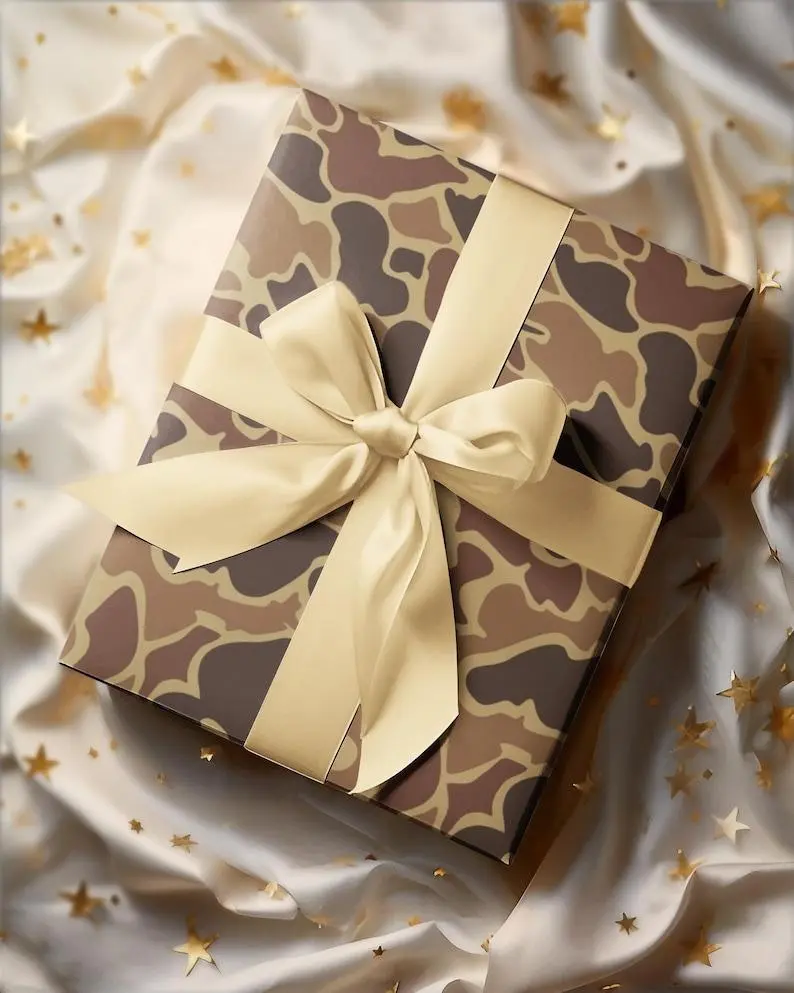Old School Camo, Wrapping Paper, Hunting Wrapping Paper, Hunting Wrapping Paper
