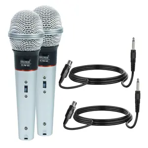 5Core XLR Microphone 2Pcs Dynamic Mic Karaoke Singing Studio Mics Handheld Microfono