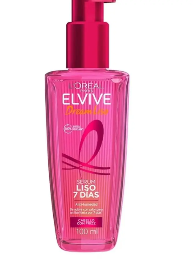 L'Oréal Paris Elvive Sérum Capilar 100 ml – Dream Liso 7 Días Anti-Frizz (PINK)