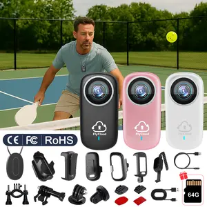 FlyCloud One 4K Mini Action Camera – Magnetic Mount, Wide-Angle Lens, Long Battery Life, APP View, POV Hands-Free Recording for Hiking, Baby, Pet, Home & Indoor/Outdoor Sports