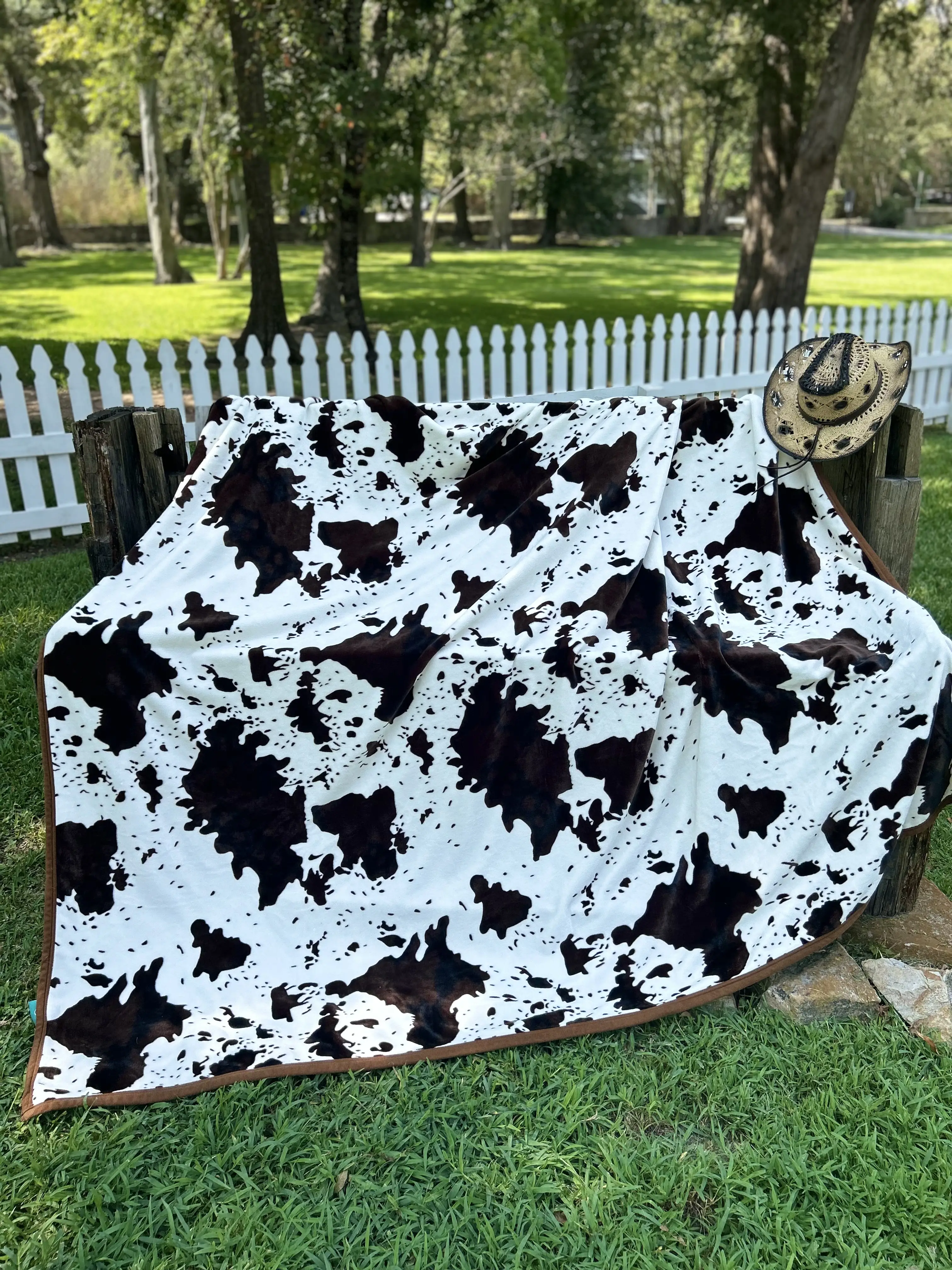 Original Cow Print King Blanket