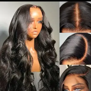 Hair 30 32 Inch Human Hair Wig - Natural Black 13x4 & 13x6 Lace Wigs, 180 Density, Heat Resistant, Body Wave, Adjustable Strap, Easy to Wear