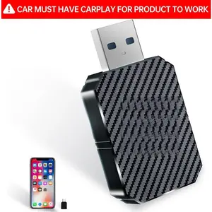 2 in 1 Wireless Apple CarPlay Adapter, for both Apple and Android,converts wired to wireless, suitable for factory wired CarPlay cars from 20