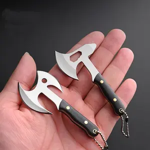 Outdoor Mini Axe Keychain Portable Edc Knife Stainless Steel, New Carry-Anywhere Tool, Ideal for Camping & Hiking Accessories