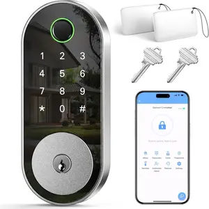 Door-Lock Keyless-Entry Keypad Deadbolt:  Door Lock with Code Passcode, Fingerprint Lock for Front Door ()