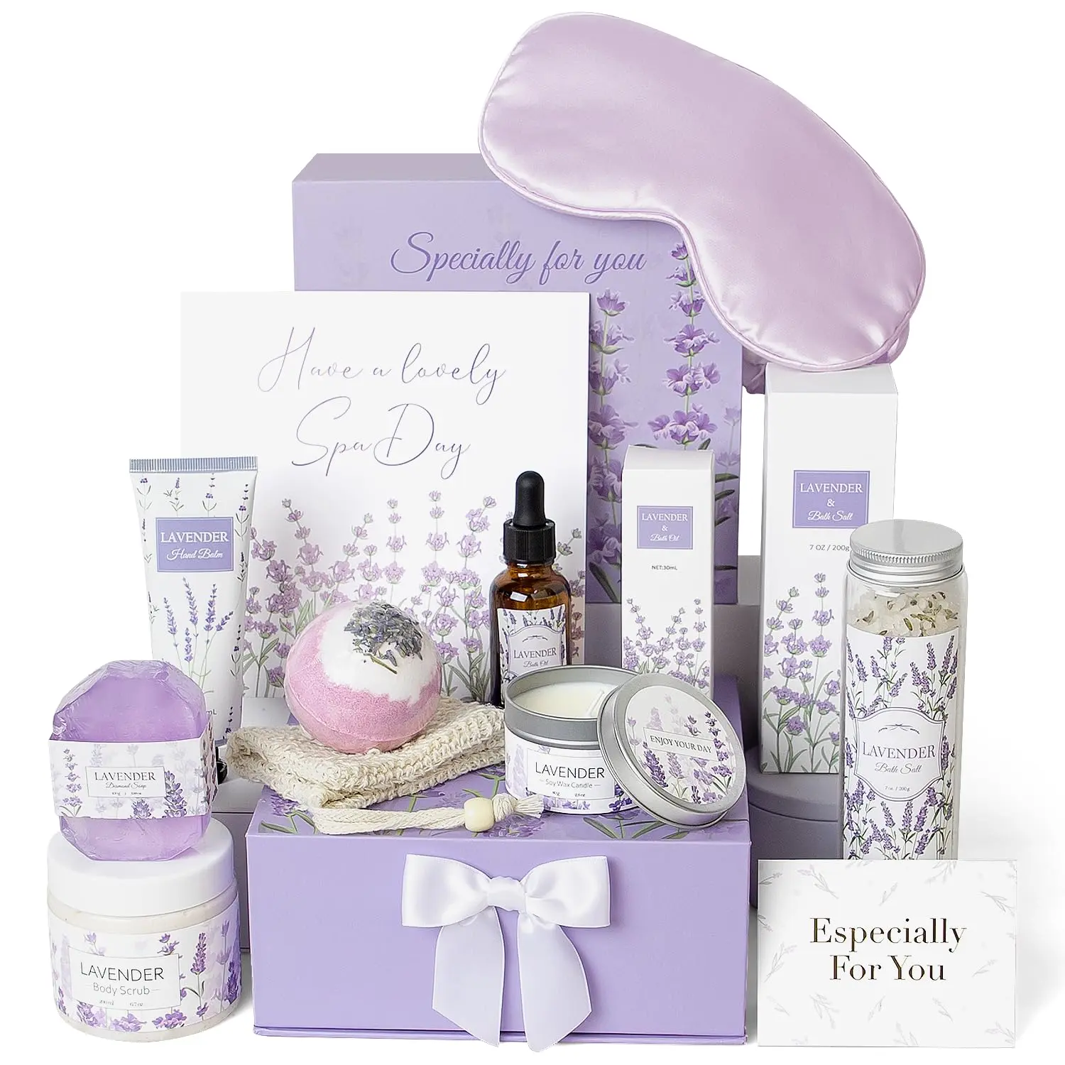 Birthday Gifts for Women Friendship, Happy Birthday Gifts Basket for Mom Friend Sister Wife Her Birthday Gift UniqueLuxury Self Care Gift Rose Relaxing Spa Gifts Set