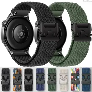 Braided Nylon Watch Band for Huawei Watch GT6, GT5, GT4, and GT3 Pro 46mm, Parachute Buckle Strap, Durable Comfortable Sport Replacement Band for Everyday Wear