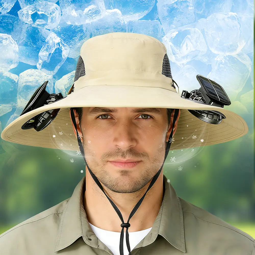 Khaki color + 2 fans