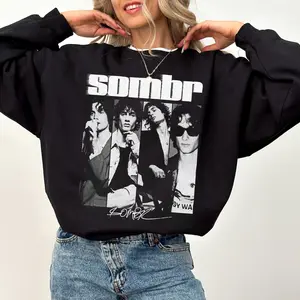 Vintage Sombr Album Retro T-Shirt, Music World Tour 2025 Concert Sweatshirt, 90s Band Cloud Tee Casual Comfort Hoodie, Men's Outfits Local Gift for him, for her