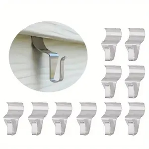 5/10pcs Heavy Duty Porch Siding Hooks - Non-Perforated Vinyl Hooks for Hanging, Stainless Steel Ornament Hanging Hooks - Creative S-Shaped Hooks for Concealing Wall Joints
