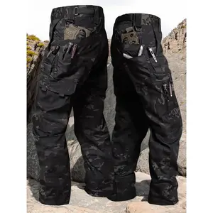 Multi-color Multi-pocket Multi-functional Workwear Look Pants Men's Sports Casual Camouflage Pants