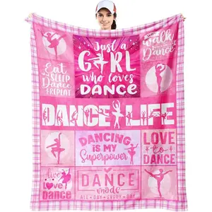 Christmas Dance Gifts For Girls, Dance Recital Gifts For Girls Throw Blanket, Dancer Gifts For Teen Xmas, Ballet Gifts, Best Presents For Dancers Teens/Ballerina/Team
