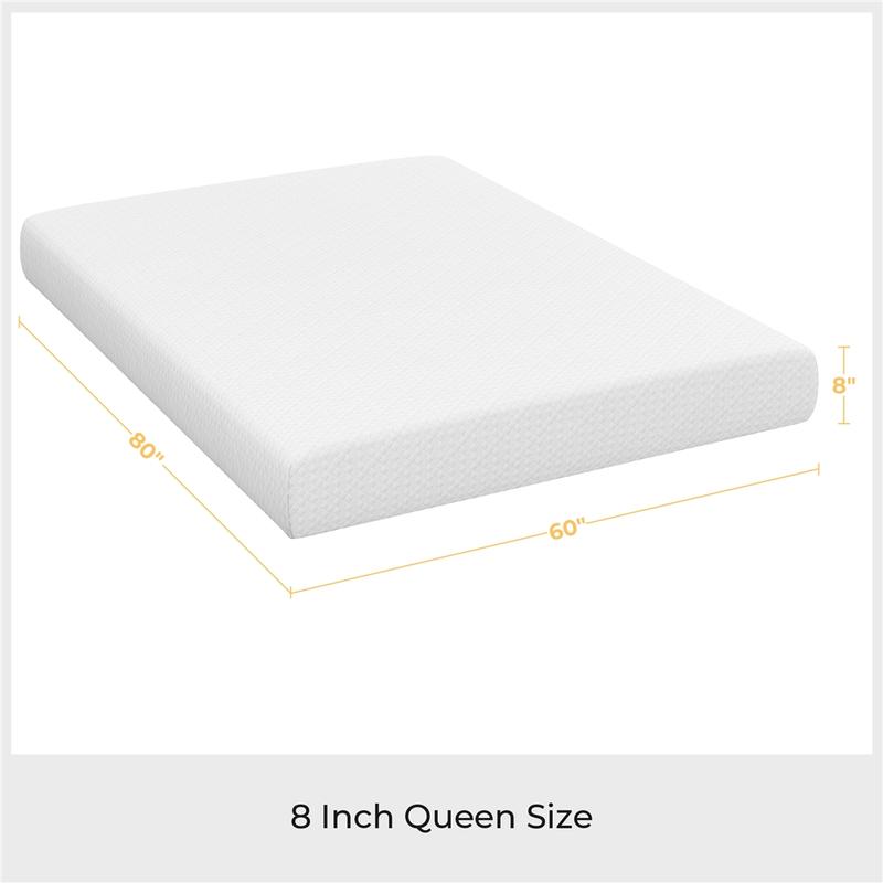 Costoffs Queen 8/10/12 inch Supportive Memory Foam Mattress Medium-Firm Mattress Spinal Alignment Layer Support Pressure Relief Wide Compatibility