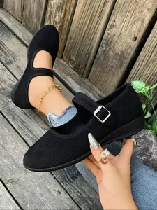 New Leopard Print Mary Jane Flats for Women, Comfortable Spring Summer Rubber Shoes, Fashion Casual Low Heel Pumps for All Day Wear