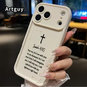 Case for iPhone 17 Pro Max 16 E 15 Plus 14 13 12 11 XS XR Air mini Christian Bible Isaiah Drop Protection Shockproof Soft Silicone smartphone Cover