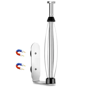 Magnetic Paper Towel Holder for Fridge, One Hand Paper Towel Holder with Damping Effect Toilet Paper Roll Holder, Magnet Towel Rack Wall Mount, Organizer for Kitchen Refrigerator Grill Garage