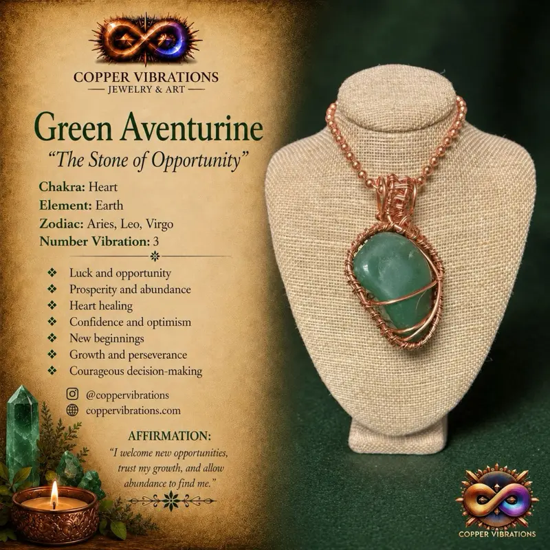 Juma Copper King Gemstone 24” Copper Bead Chain