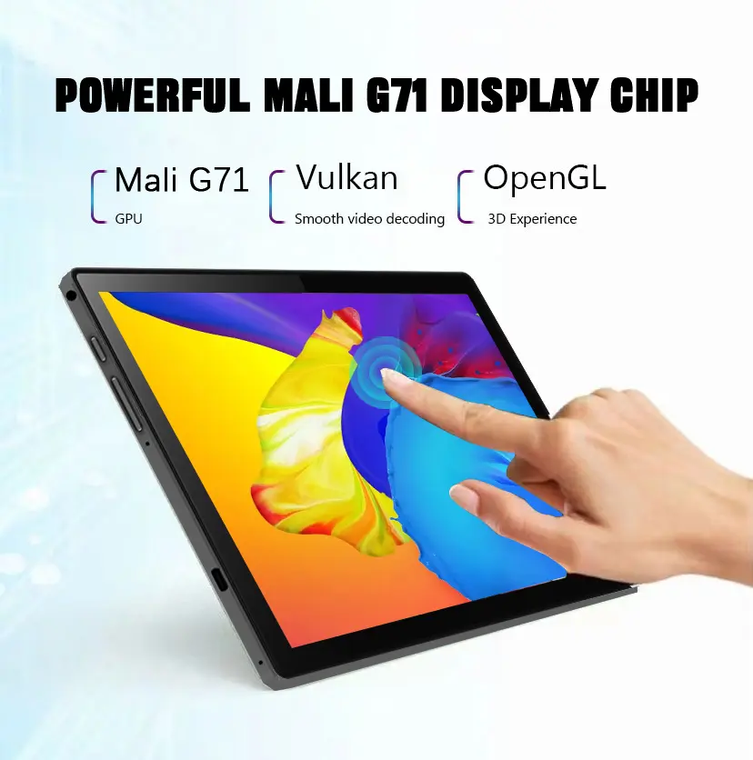 Crelander 4G LTE 10.1 inch Android 13 Tablet 2 in 1 with 12GB RAM