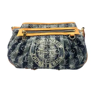 Pre-owned Louis Vuitton Denim Shoulder Bags Blue Raye Porte Epaule Shoulder Bag LV1916