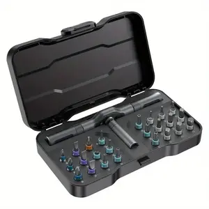 Vman 24-In-1 Multifunctional Ratchet Screwdriver Set, Multi-Magnetic Bits Mini Repair Tool Kit, Ideal for PC & iPhone Repairs, Multipurpose Screwdriver, Switchable Screwdriver Shape