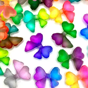 No Bow, No Go Resin Acrylic Beads - Jewelry Making Craft DIY Beaded Supplies Bowknot Hair Bow Beading