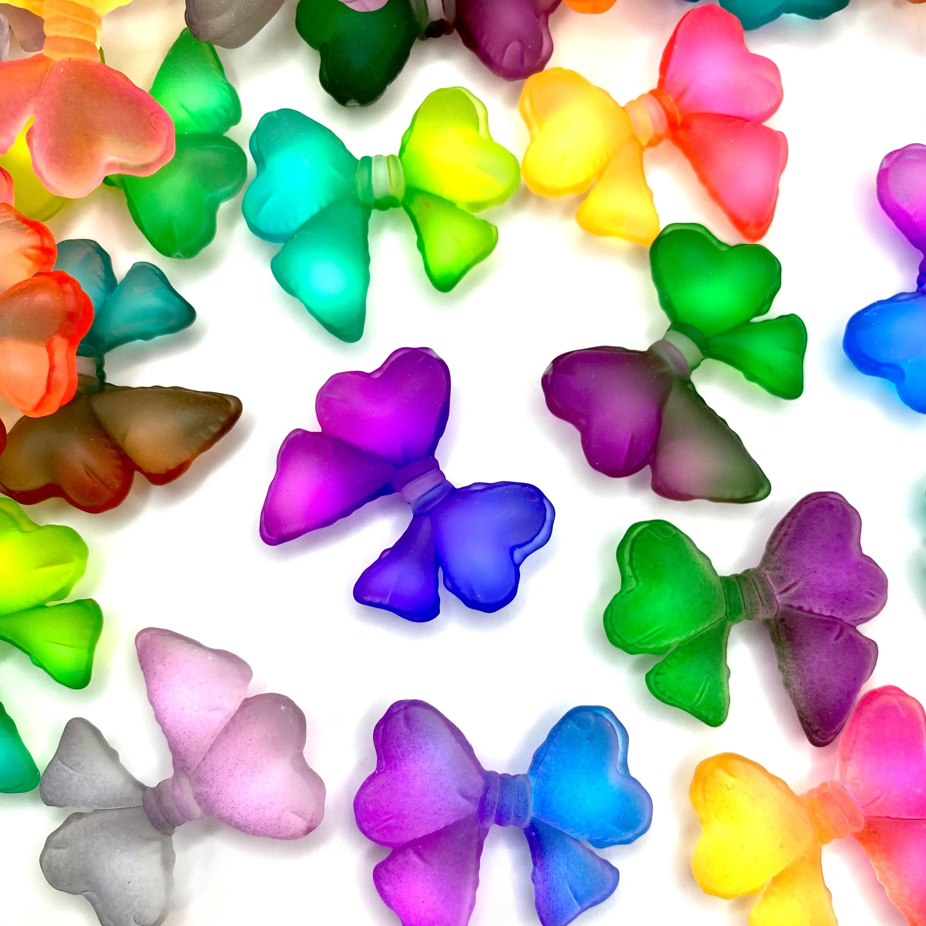 No Bow, No Go Resin Acrylic Beads - Jewelry Making Craft DIY Beaded Supplies Bowknot Hair Bow Beading